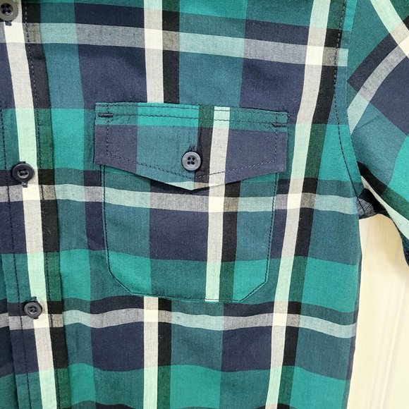 *SOLD* Burnside Men's Plaid Button down shirt - Picture 3 of 3